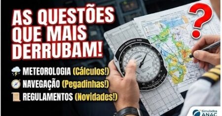 Vai encarar a Banca da ANAC para Piloto Privado? Veja  o que CAIU NA PROVA RECENTEMENTE