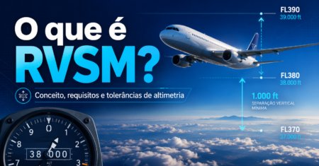 O que é RVSM? Conceito, requisitos e tolerâncias de altimetria
